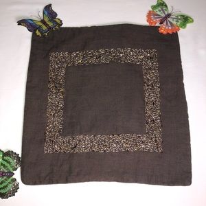 West Elm Linen Beaded Accent Pillow Cover, pre-owned, pet/smoke free home